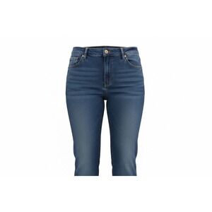 Lee Jeans Capris Womens 16W Blue Stretch Denim Mid Rise Modern Series Curvy Fit